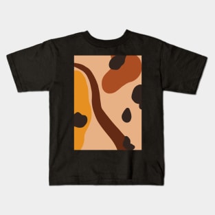 Abstract Earth Tones 4.4 Kids T-Shirt